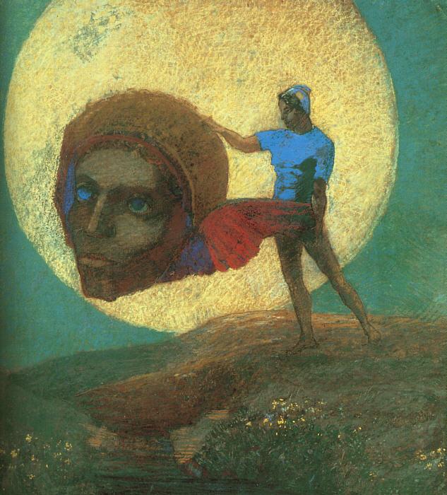 Odilon Redon The Fall of Icarus oil painting image